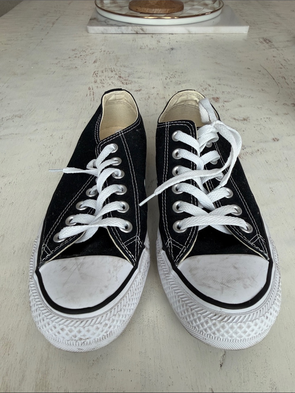 Converse Black and White Low Top Sneakers